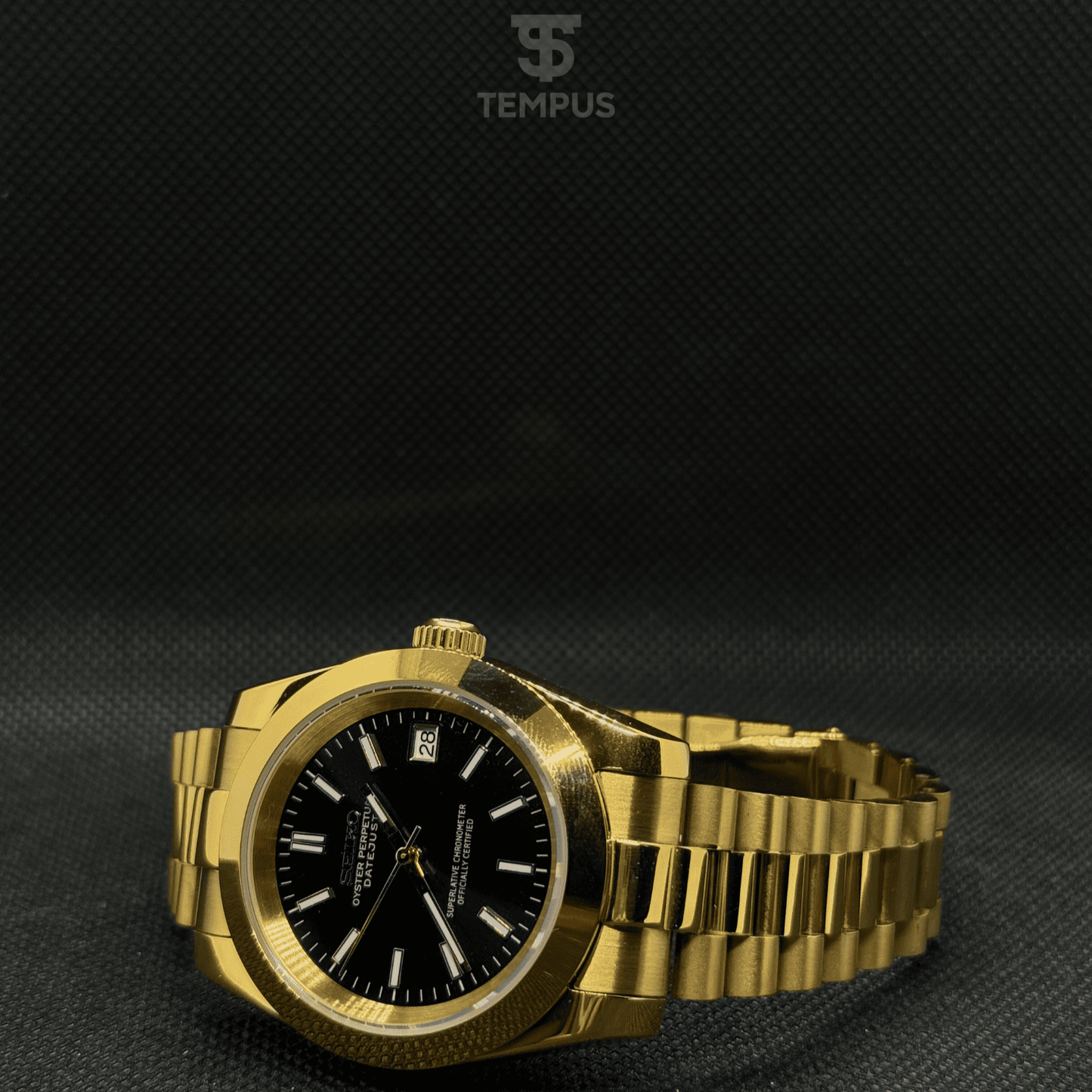 Datejust Mod - Gold Black