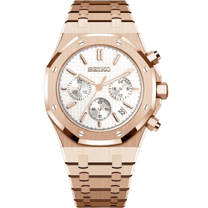 Royal Oak Chrono Mod - Rose Gold White