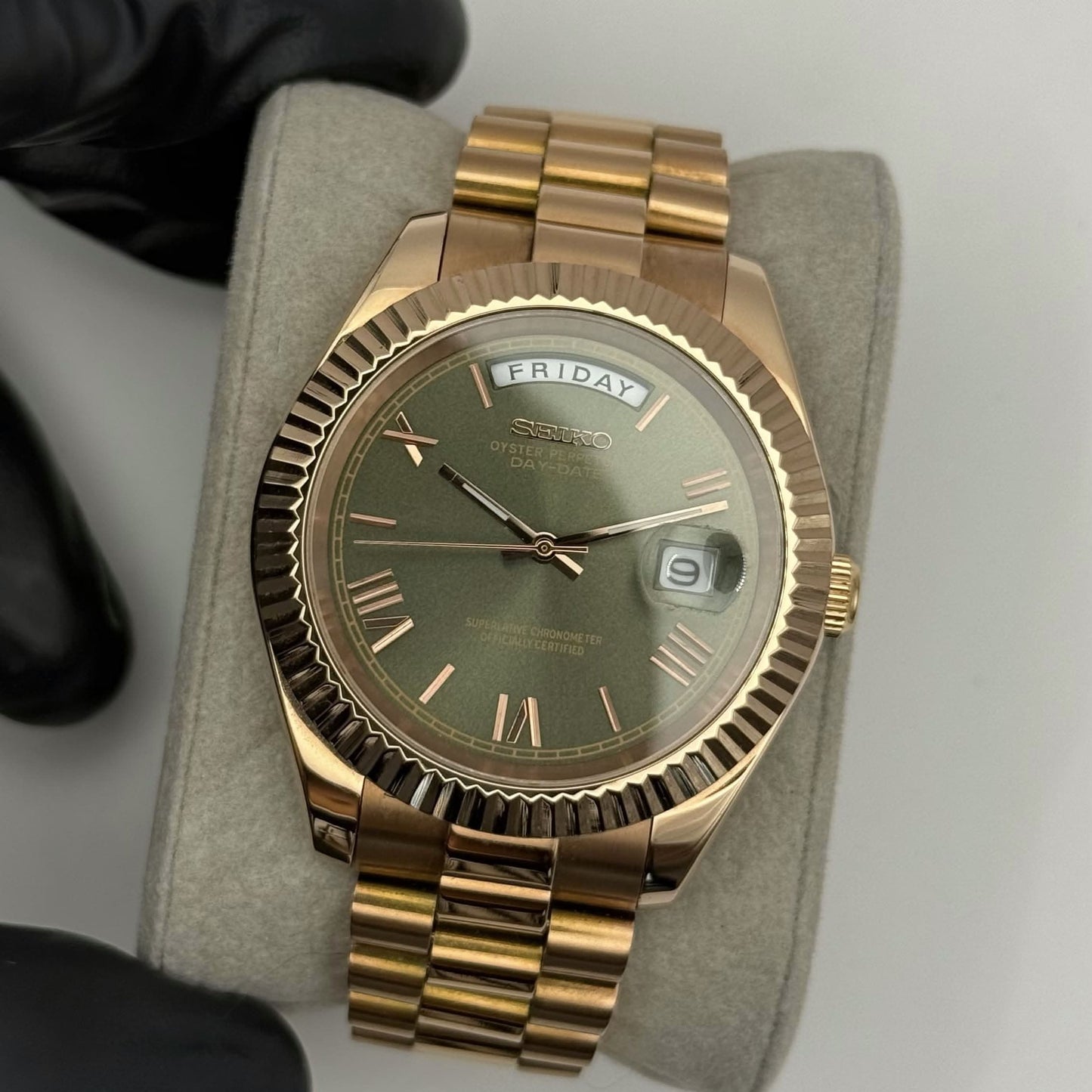 Day-Date Mod - Rose Gold Olive