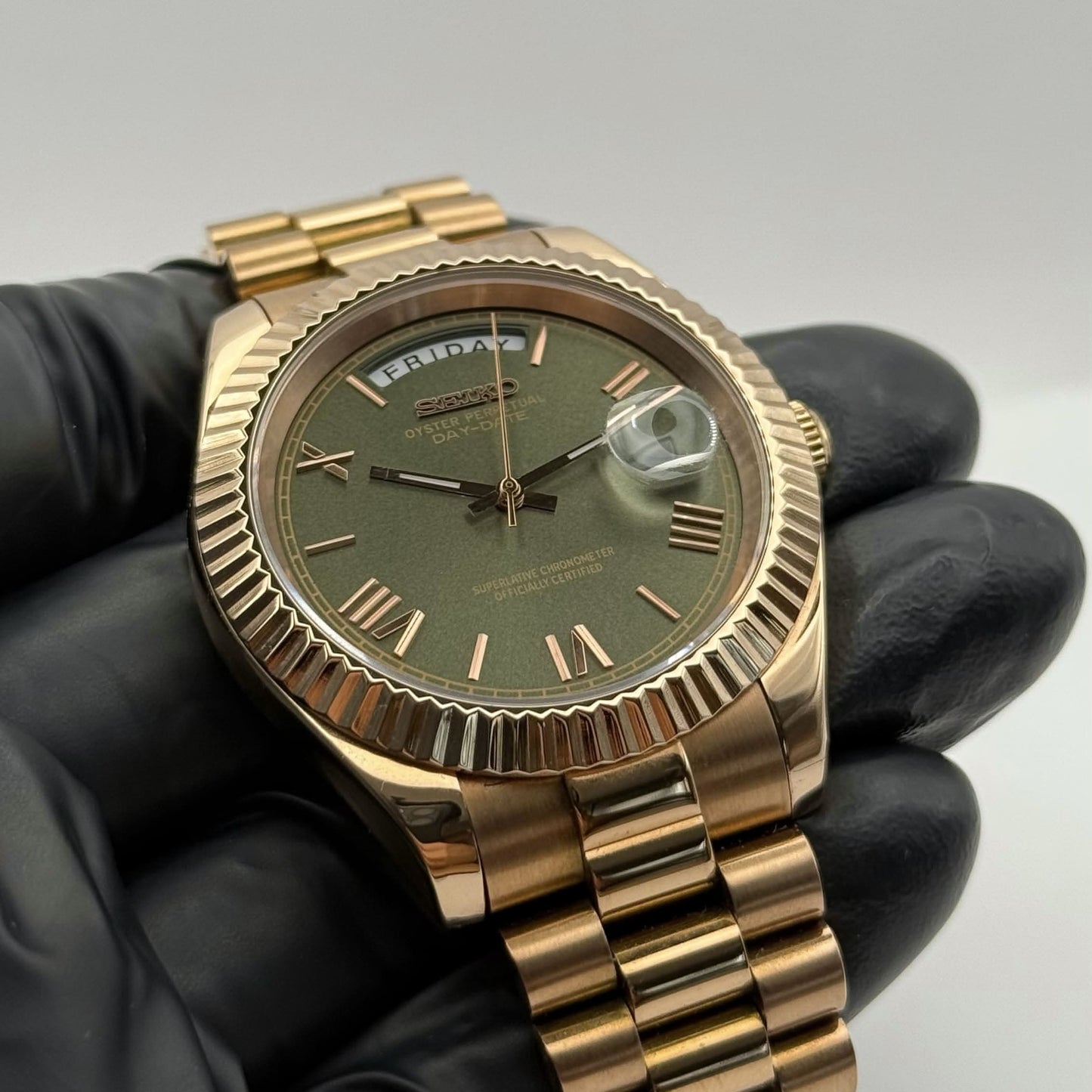 Day-Date Mod - Rose Gold Olive
