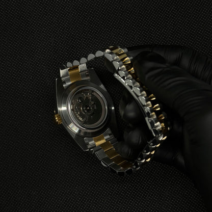 Datejust Mod - Arabic Two-Tone Pearl Gold
