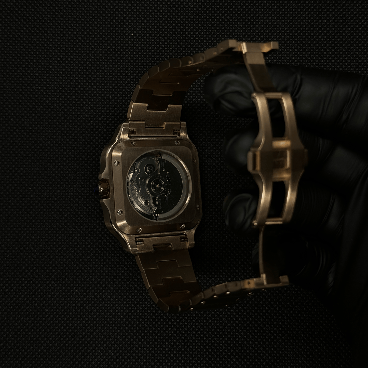 Santos Mod - Rose Gold White
